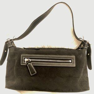 Coach Black Soft Signature Demi Pouch - Like New!